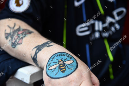 Manchester City Fan Worker Bee Tattoo Symbol Editorial Stock Photo Stock Image Shutterstock