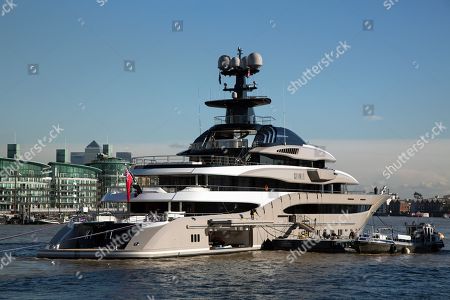 Superyacht Kismet On River Thames London Kismet Editorial Stock Photo Stock Image Shutterstock