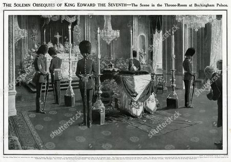 Events Lying Lay State Event Royal Royalty Death 1910 Throne