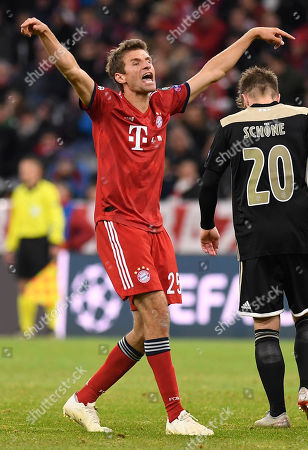 Thomas Mueller Bayern Munich During Uefa Champions Editorial Stock Photo Stock Image Shutterstock