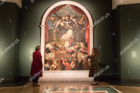 Lorenzo Lotto Exhibition London Stockfotos Exklusiv - 