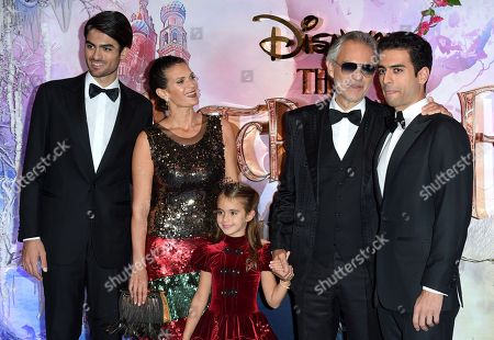 Andrea Bocelli Matteo Bocelli Family Redaktionelles Stockfoto Stockbild Shutterstock