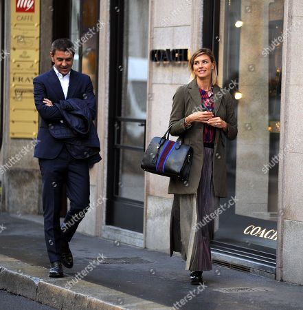 Martina Colombari Alessandro Costacurta Out About Milan Stockfotos Exklusiv Shutterstock