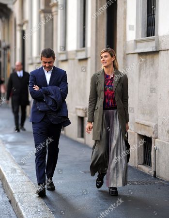 Martina Colombari Alessandro Costacurta Out About Milan Stockfotos Exklusiv Shutterstock